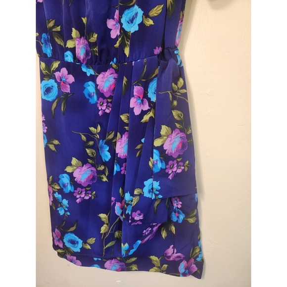 Sag Harbor Floral Print Faux Wrap Dress Womens Size 10 - Picture 4 of 9